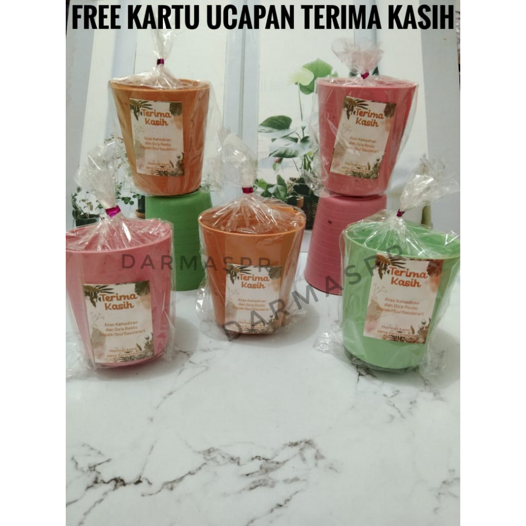 ISI ( 24 PCS ) SOUVENIR GELAS KEMAS PLASTIK/ SOUVENIR PERNIKAHAN