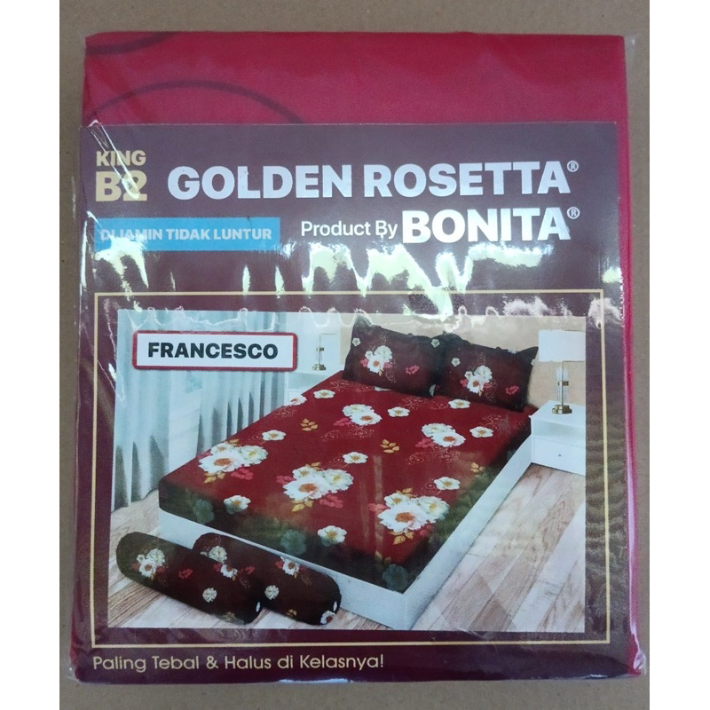 (BISA COD)SPREI BONITA EMILIA TERLARIS UK 180*200 CM