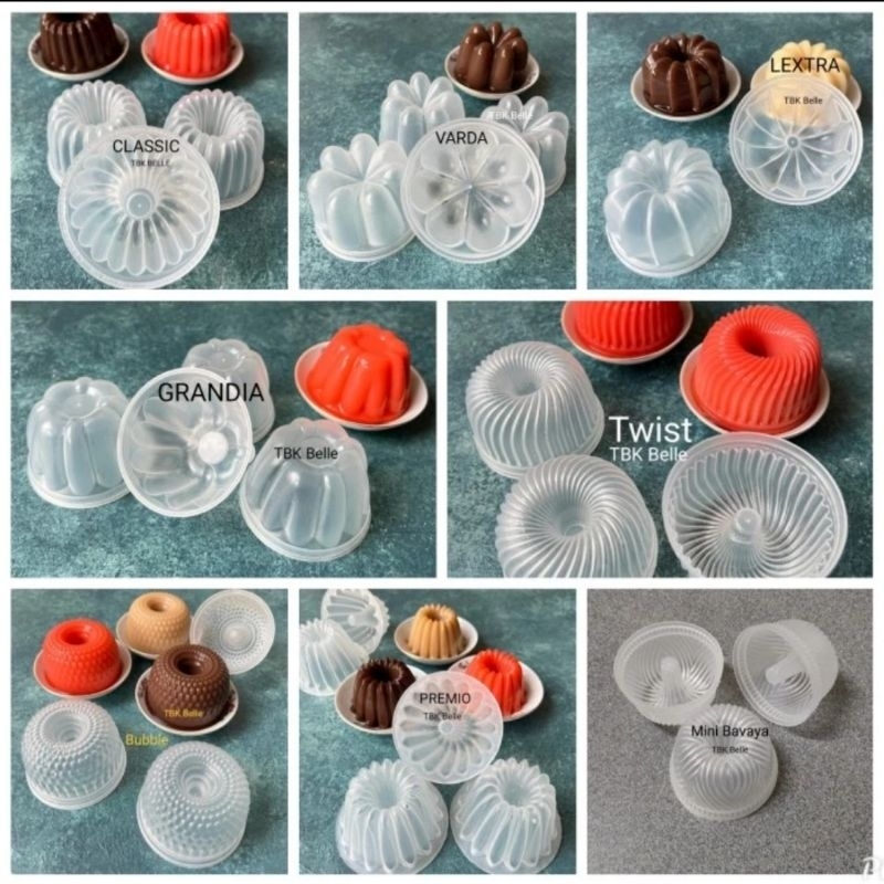 1pcs cetakan kue pudding kecil diameter 7.5cm T.5cm bavaya mini twist