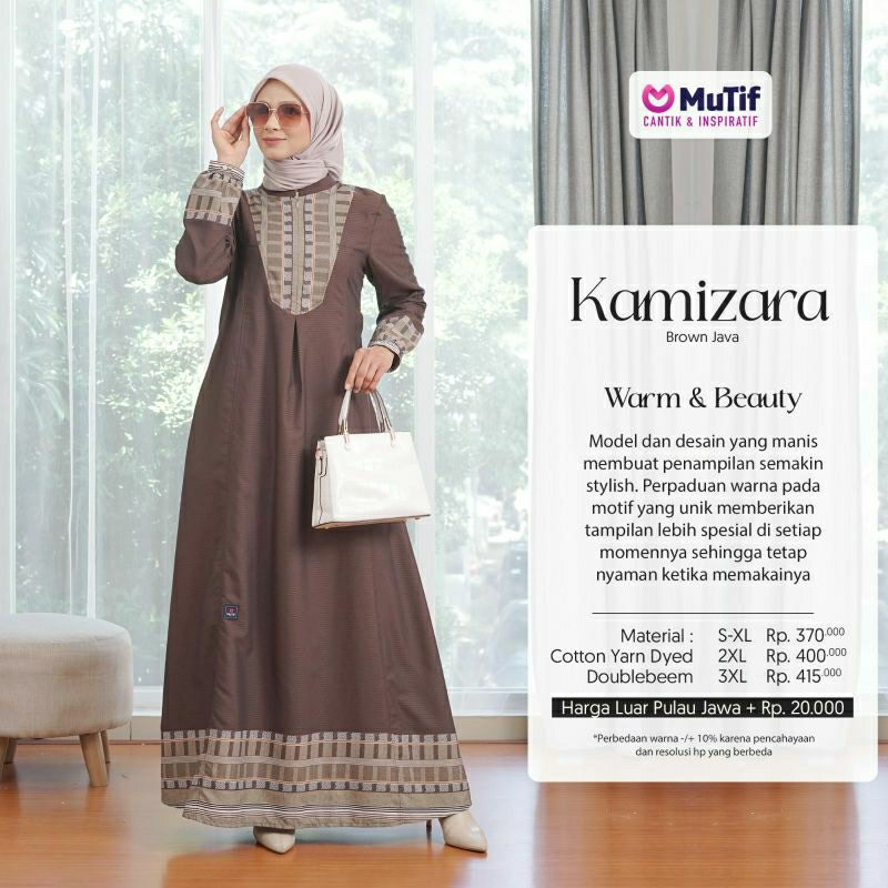 Mutif Sarimbit Kamizara Brown Java Mutif Man Kamiza Little Kamizara Little Kamiza Baju Muslim Gamis Sarimbit Keluarga Family Series Terbaru Ori Lebaran 2023