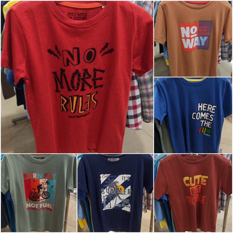 Kaos anak laki-laki PITO DITO (4-14th)