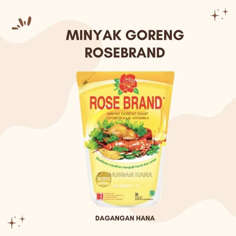 

Minyak Goreng Rosebrand 2 Liter / 1 Liter - 1 Dus