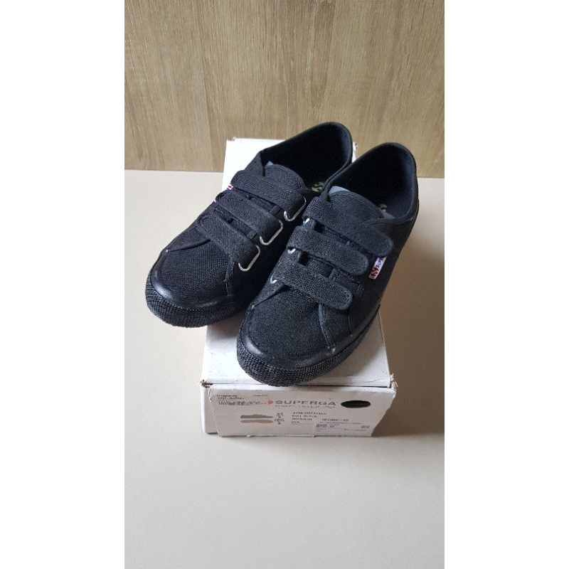 Superga Cot3Velu/Velcro/Strap All Black
