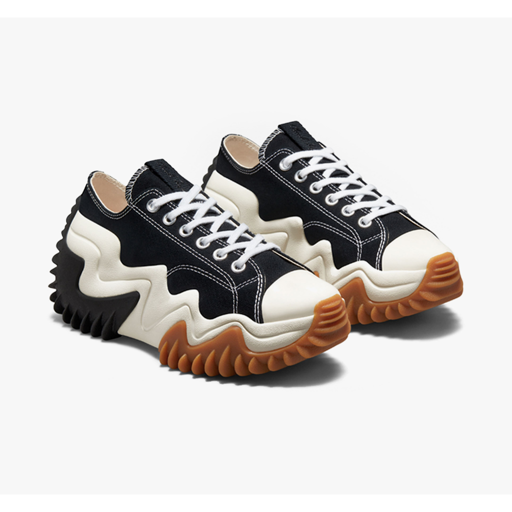 Converse Run Star Motion Canvas Platform Unisex Sneakers White black