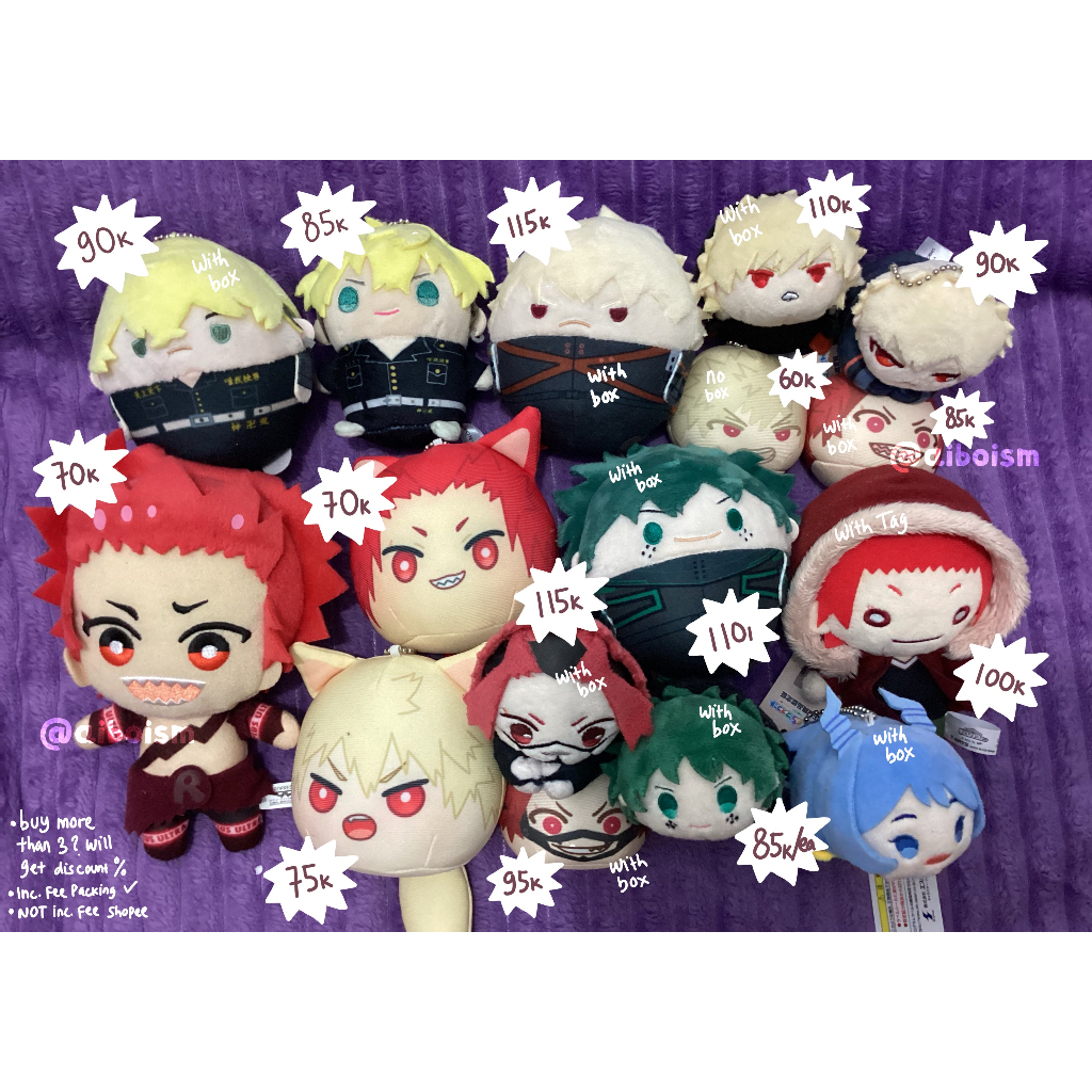 Official Merch BNHA/MHA, Tokyo Revengers, Blue Period & Black Clover — Preloved