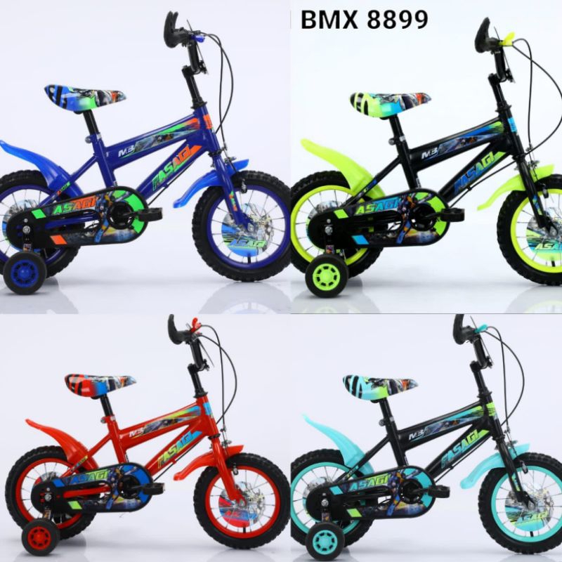 Sepeda BMX 16&quot;inch 5 sd 7 tahun Sesuai dipajang dengan tameng robot Transformer