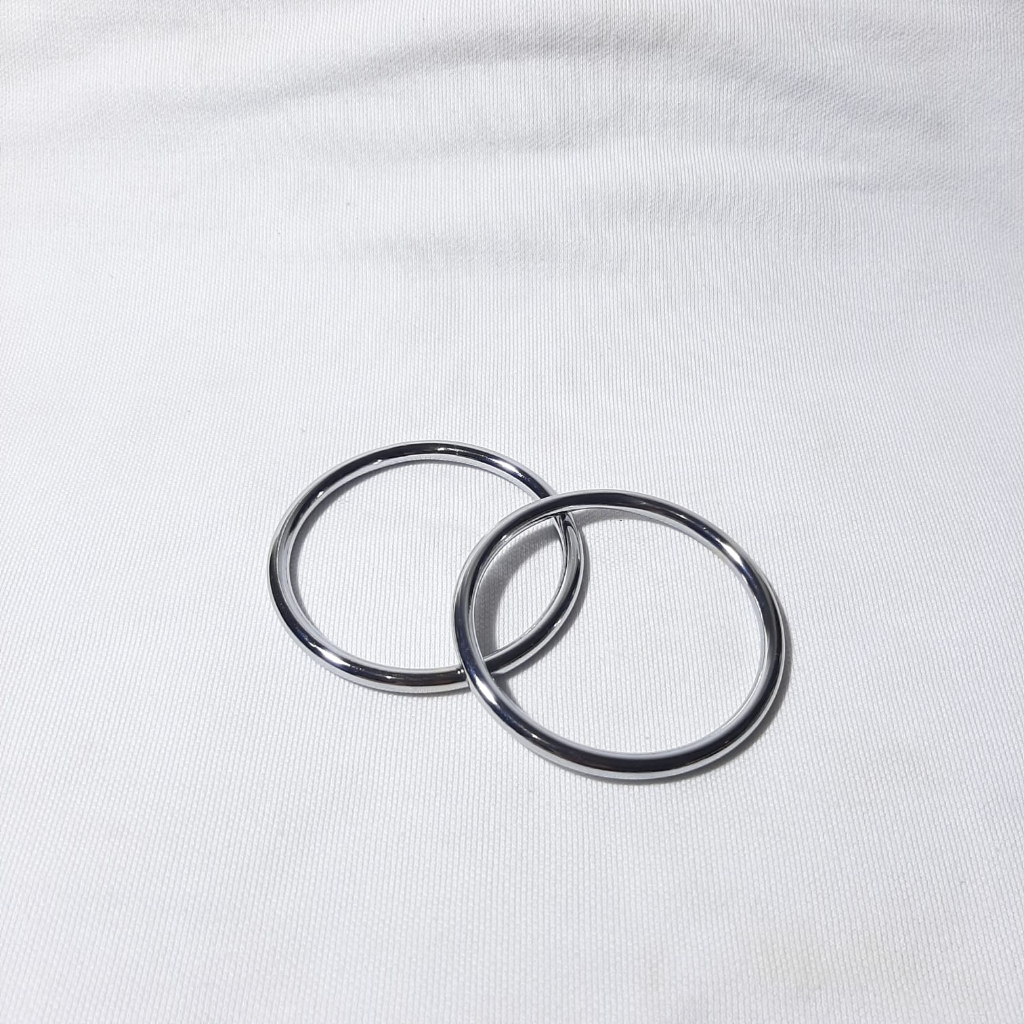 RING O BULAT BESI DIAMETER 7.0 CM PLATING RING GENDONGAN BAYI PLATING PENGAIT CANTELAN KAIN PREMIUM 
