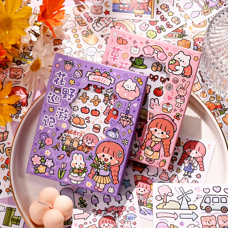 Sticker Deco Aesthetic Lucu Momo Stiker Anti Air Tumblr DIY Hp Cassing Case Casee Stiker Motif Kartun Lucu ala Korea Dekorasi Buku Diary Memo Journal Catatan Harian Anak Sekolah Alat Tulis Bahan Stiker Transparant Bisa Untuk Kado Ulang Tahun