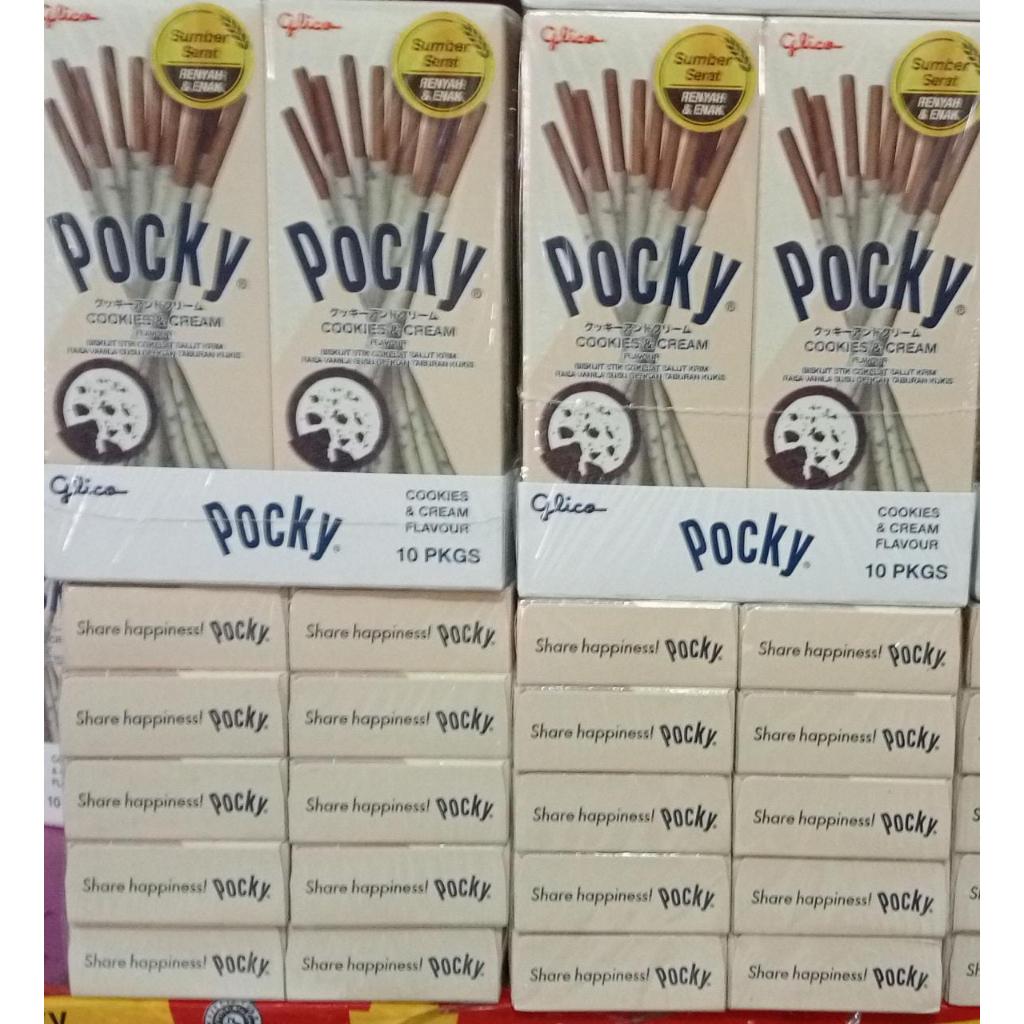 

Glico Pocky Wafer Stick Cookies isi 10 box ukuran 22 gram