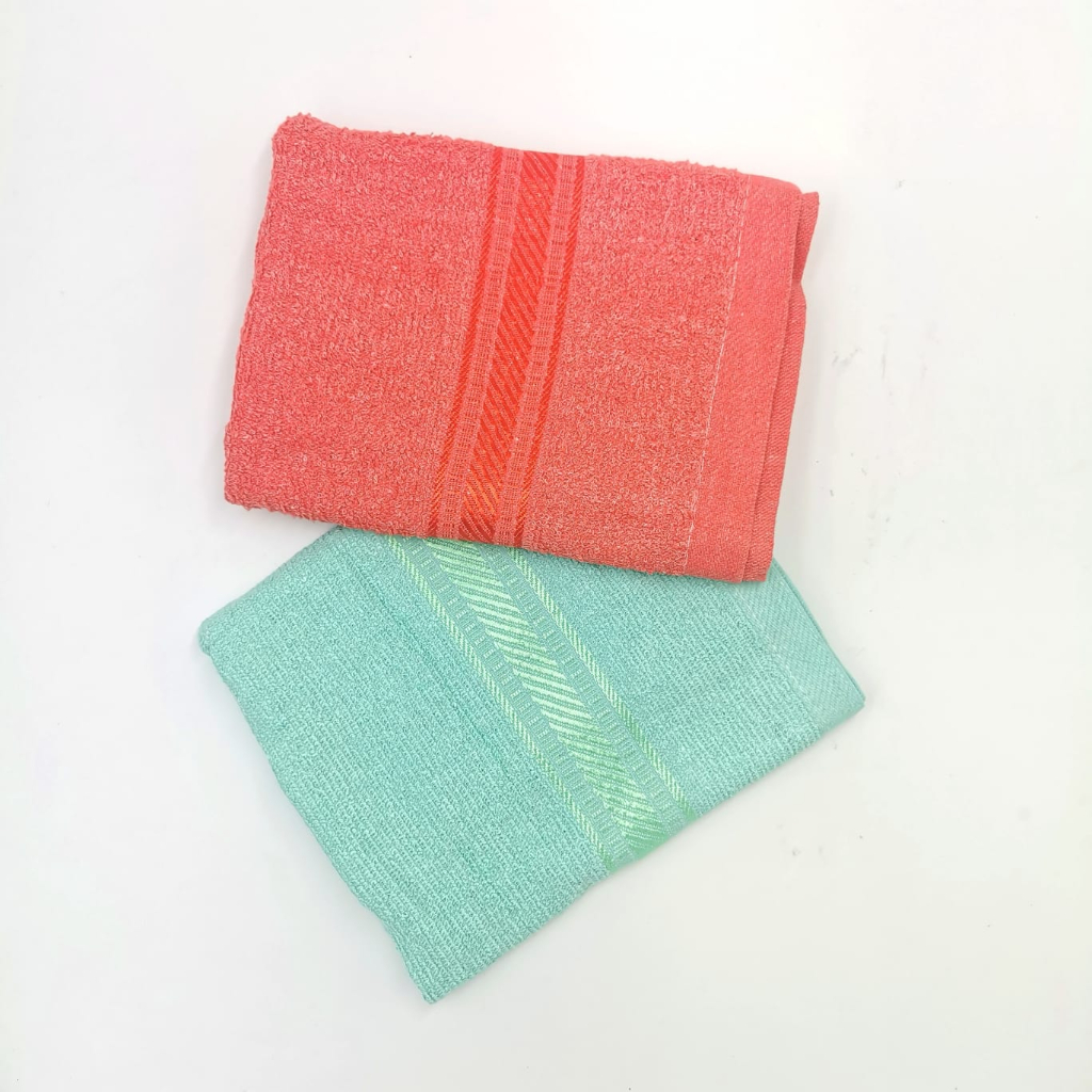 KUP - COD MURAH PAKET 2 PCS HANDUK KATUN MINI / HANDUK KERAMAS / HANDUK ANAK / HANDUK MULTIFUNGSI UK 50 X 100 CM