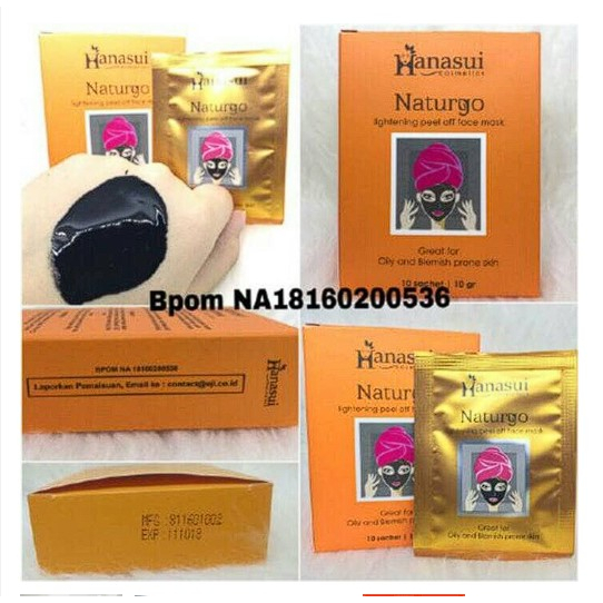 Masker Komedo Ampuh | Masker Komedo Hidung | Masker Komedo BPOM | Naturgo Hanasui BPOM | Masker Pembersih Komedo Hidung dan Wajah