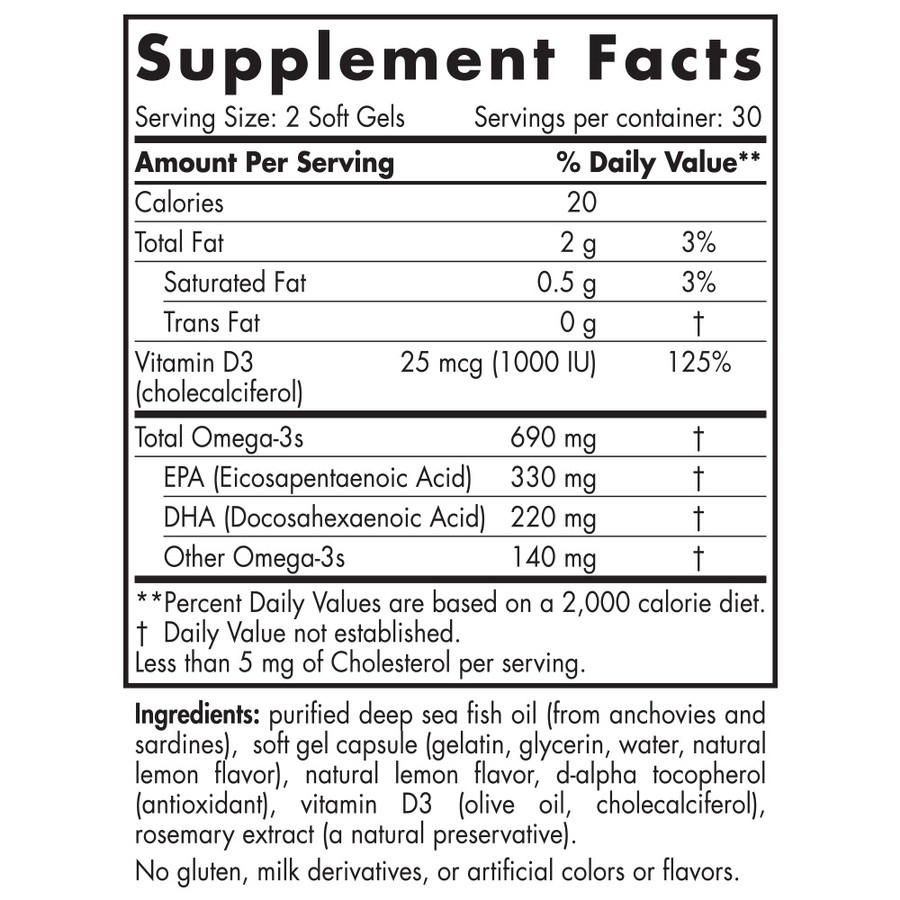 NORDIC NATURALS OMEGA-3D (Omega-3 + Vitamin D3)