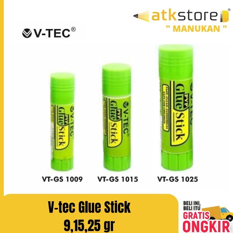 

V-TEC GLUE STICK - LEM KERTAS 9 15 25 gr