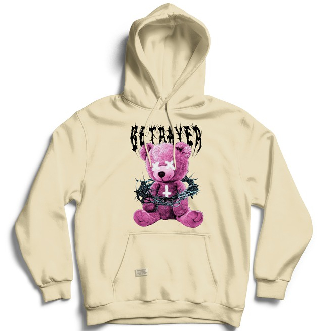 Parisdivarious Sweater Hoodie Jemper Betrayer Bear FC Bahan Fleece Size S - XXL (Pria &amp; Wanita)