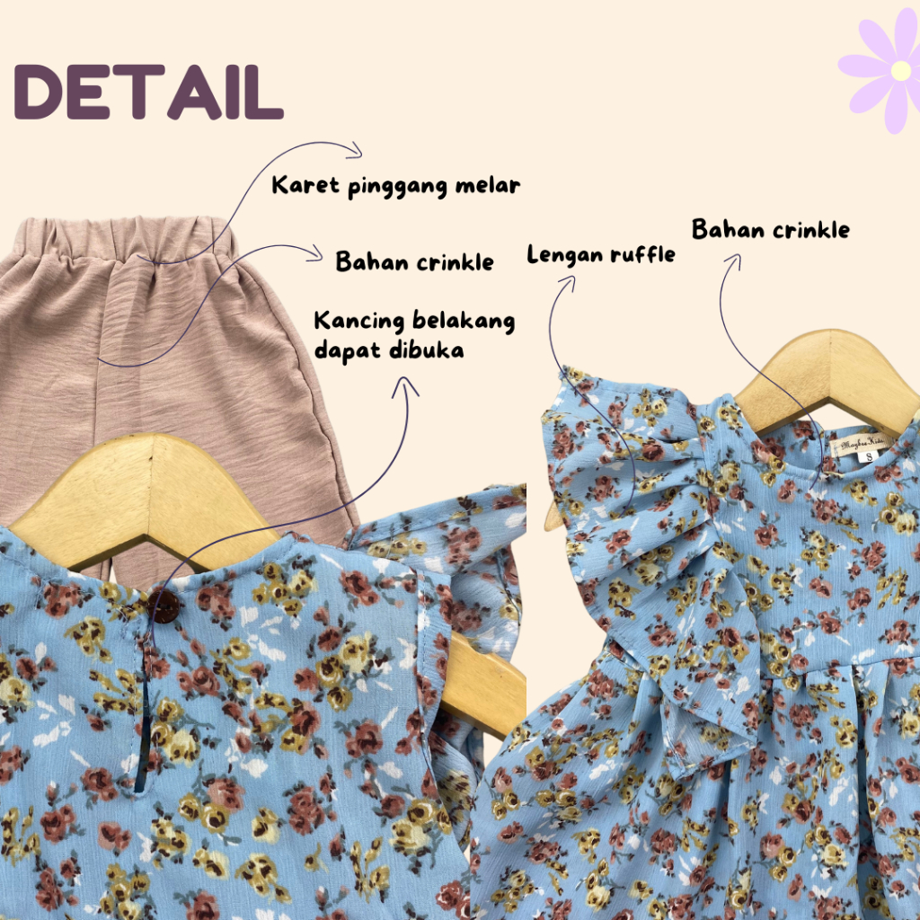 1-5TH SETELAN ANAK ELEA NOOR ONESET ANAK PEREMPUAN