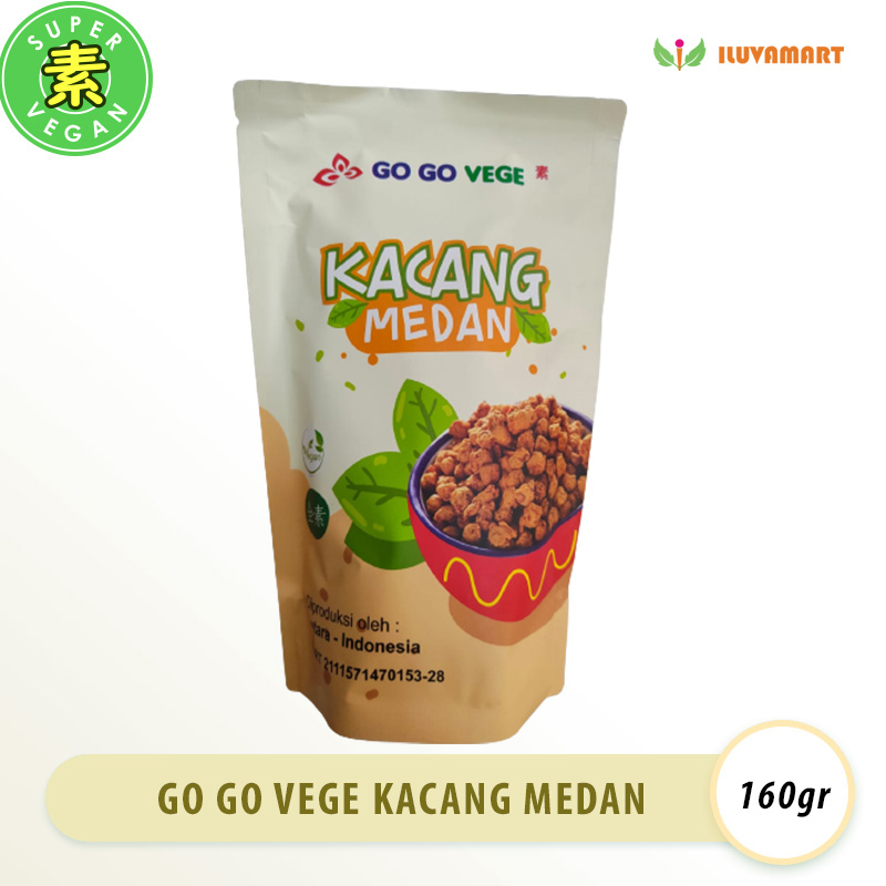 

Go Go Vege Kacang Medan 160g Kacang Telur Vegan Camilan Vege Snack