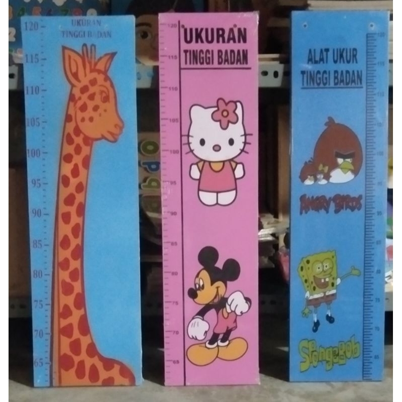 Ape Tk /Paud Mainan Edukasi_Mainan Kayu Alat Ukur Tinggi Badan Anak
