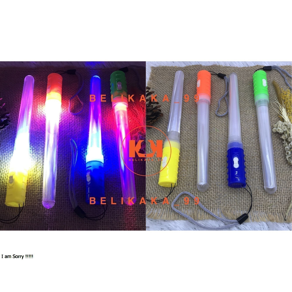 (12PCS) MAINAN ANAK TONGKAT NYALA VIRAL / LIGHT STICK LED / LIGHT STICK NYALA / STICK NYALA / TONGKAT NYALA / TONGKAT LED