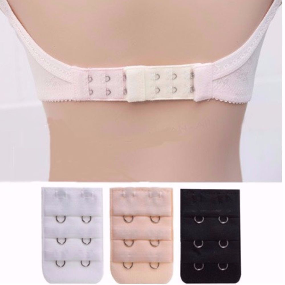 (1 PCS) LYDYLY Penyambung Lingkar BH / BRA EXTENTION 2 Baris 3 kait LIDILY CB001 - CB004