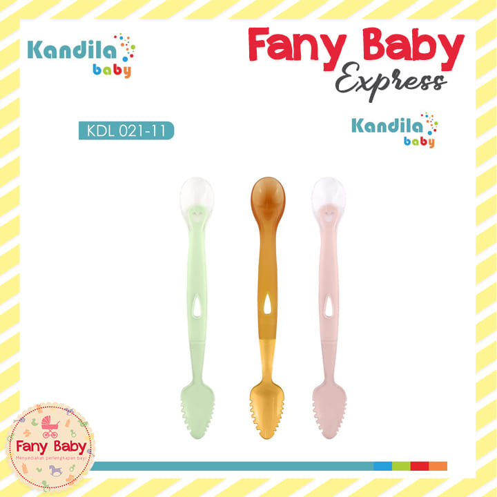 KANDILA BABY SILICONE SPOON WITH GRATER / KDL021-11