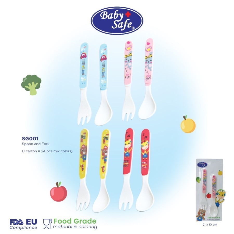 Baby Safe Sendok Makan Bayi BS347 BS348 Heat Indicator Spoon | Sendok Makan Bayi Indikator Panas