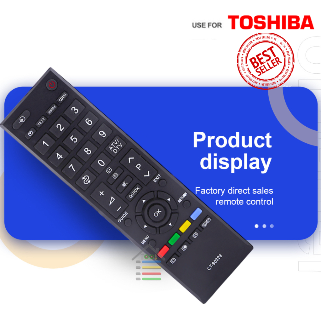 REMOTE TV TOSHIBA BOMBA REGZA LCD LED MULTIFUNGSI TANPA SETTING