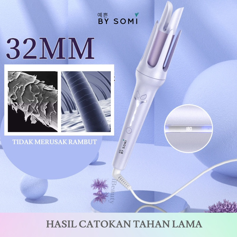 CATOKAN CURLY OTOMATIS TAHAN LAMA DAN TIDAK MERUSAK RAMBUT 32MM