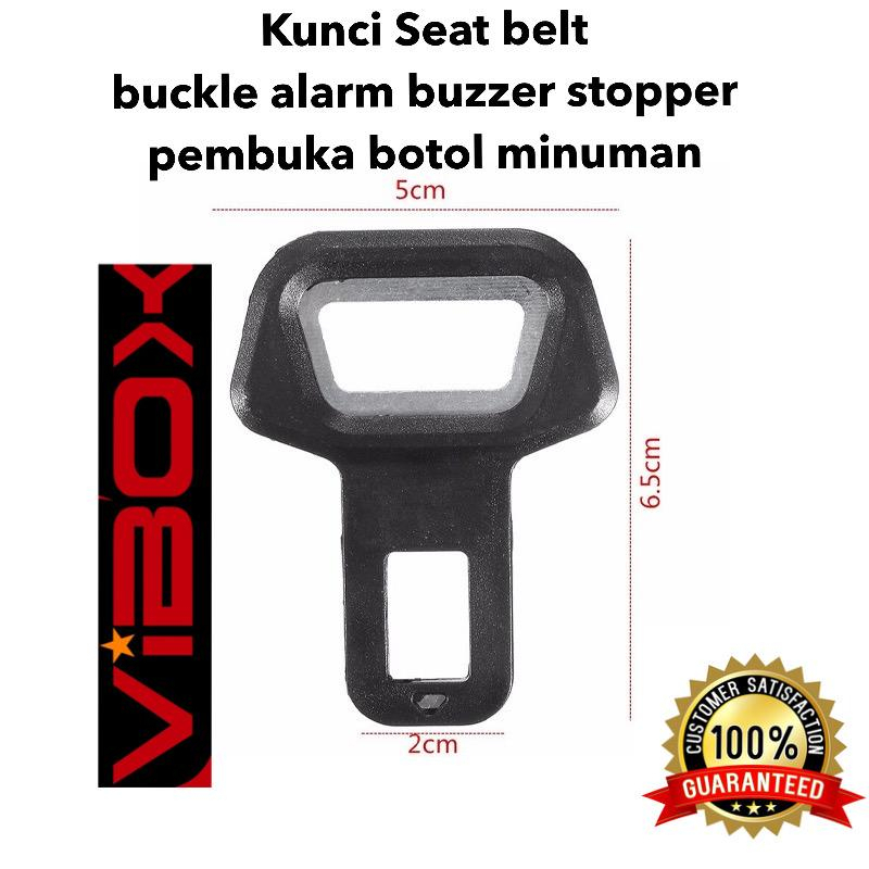 VIBOX Stop car Alarm penumpang mobil Mini tali Seat Belt Buckle Alarm Buzzer Stopper Mobil pembuka botol PROMO SEN