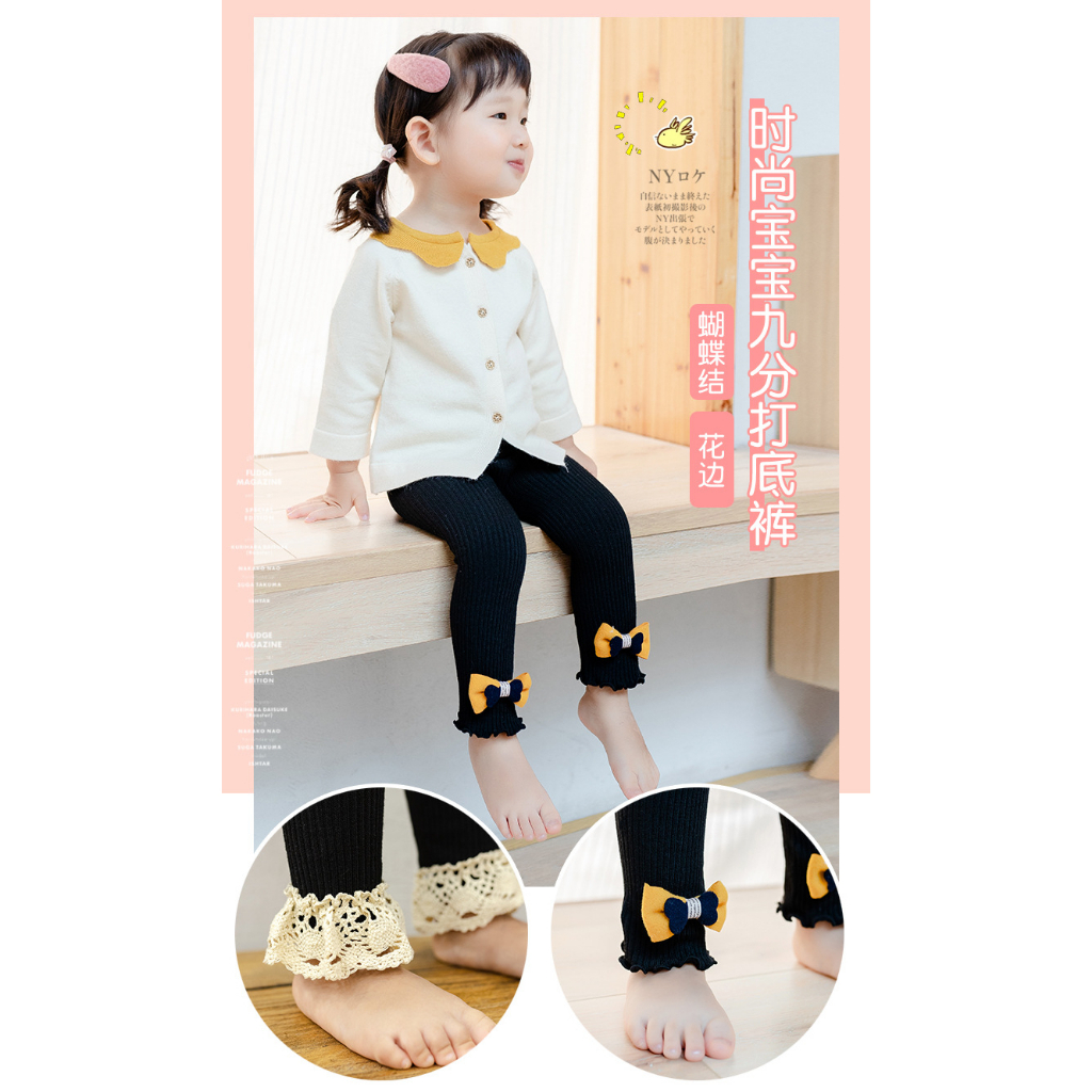 babyfit[1-3th] celana legging LONG LACE beby girl pants anak perempuan dq-0512