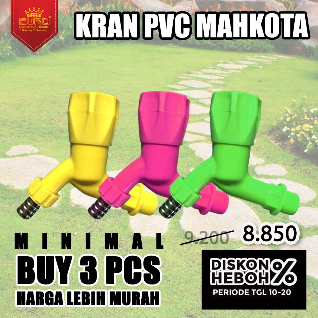 Kran Keran Air PVC Jumbo Mahkota Belimbing Plastik Taman 1/2 inch