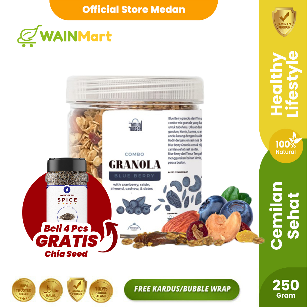 Granola Timur Tengah Sereal Sarapan Makanan Sehat High Quality Berbagai Varian Rasa