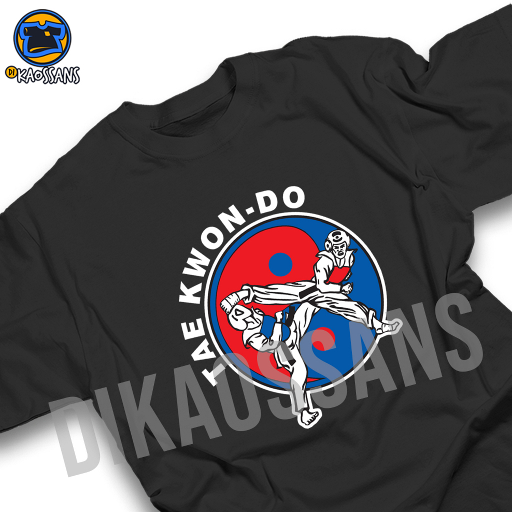 Kaos TAEKWONDO Tshirt baju distro cotton combed 30s UNISEX KAOS OLAHRAGA BELADIRI KOREA INTERNATIONA