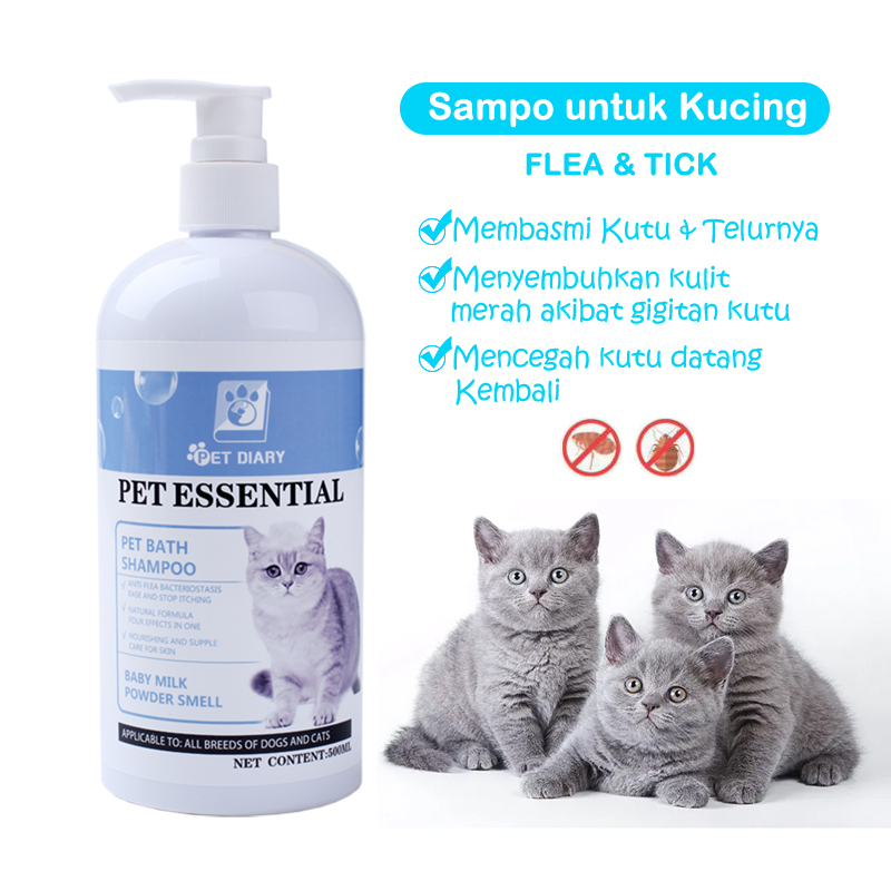 PET DIARY Sampo Kucing Anti Kutu Dan Jamur Shampoo Anjing Anti Rontok Wangi Tahan Lama