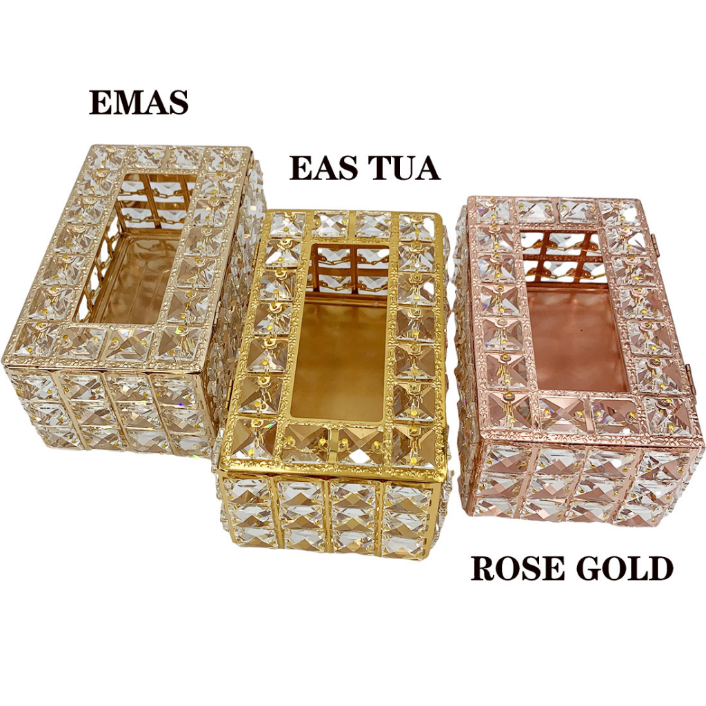 Kotak Tisu | tempat tissue gold | Tempat Tisu Kaca Elegant | Kotak Tissue Kristal | Tempat tisu emas | tissu organizaer | tissue box | tempat tisue | tempat tissue nordic | tissue box gold | tempat tisyu mobil