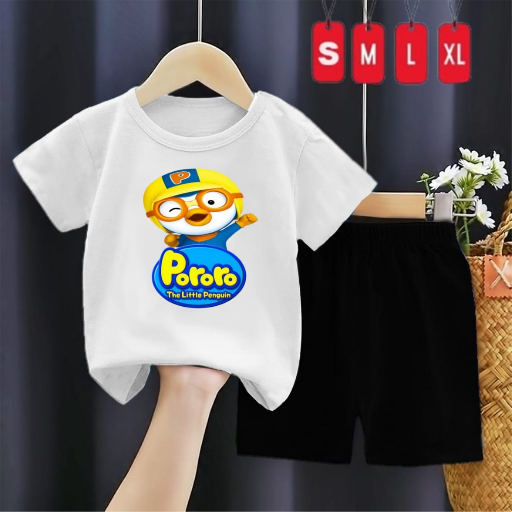 Setelan Anak Sp PE24s Pororo/Baju dan Celana Anak-anak