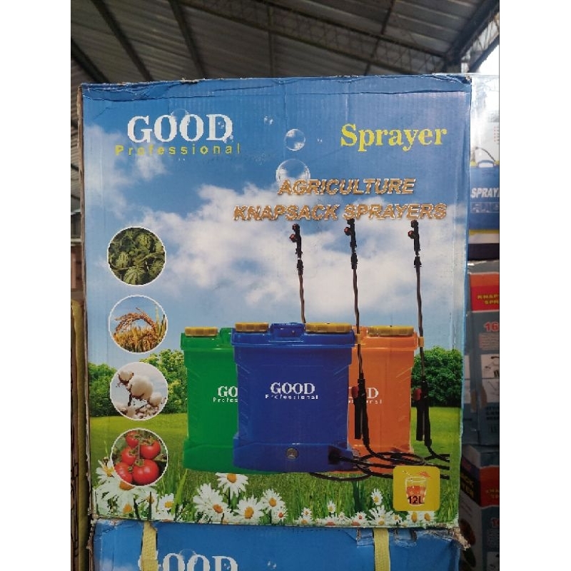 Alat Semprot Obat Hama Elektrik Cas Battery Sprayer Good 12 L Liter