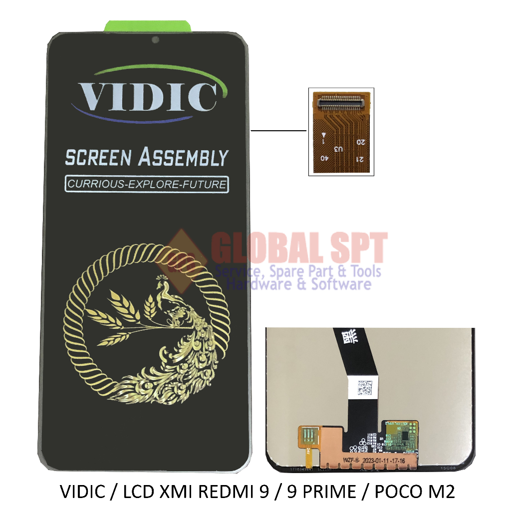 VIDIC / LCD TOUCHSCREEN XIAOMI REDMI 9 / POCO M2 / REDMI 9 PRIME
