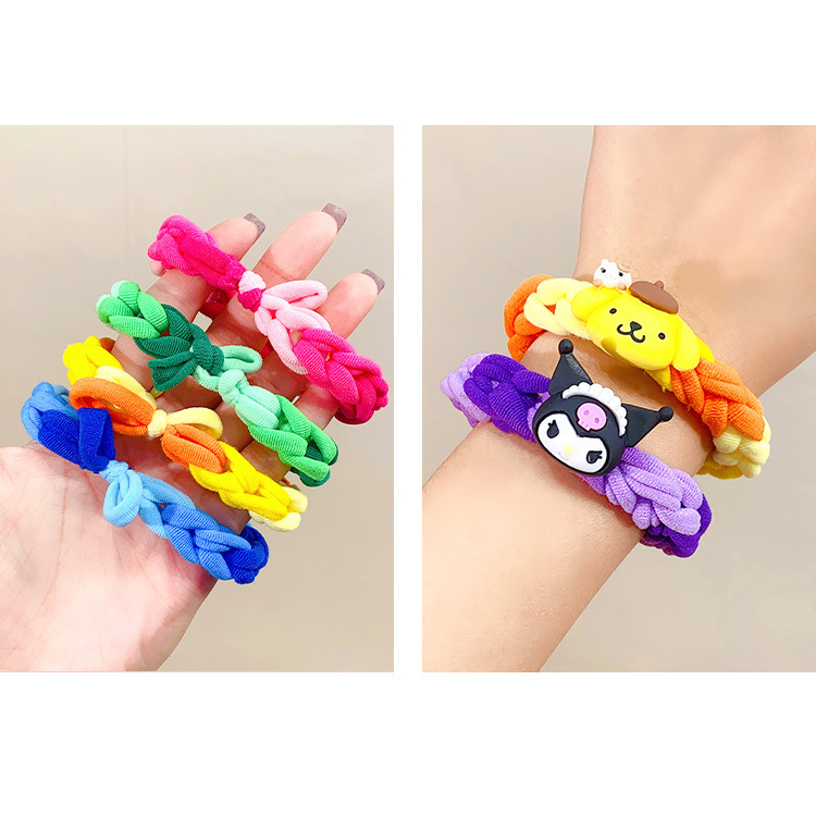 KARET SANRIO GRADASI PITA RAMBUT GELANG ANAK CEWEK FASHION KOREA IMPORT LUCU