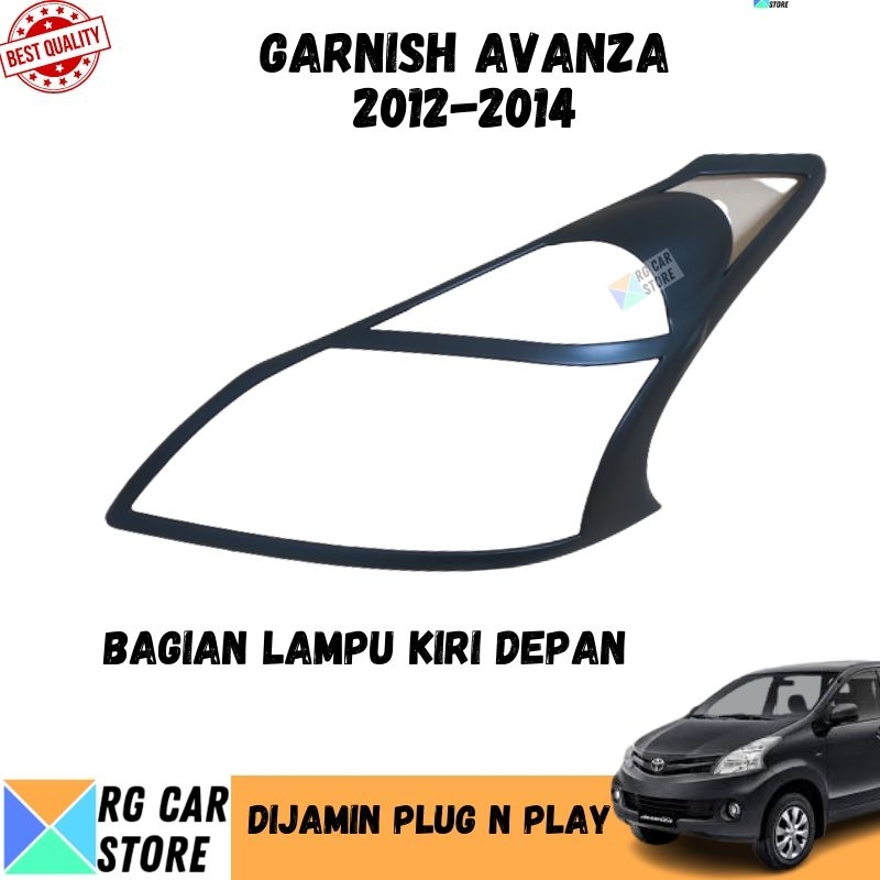 GARNISH AVANZA 2012-2014 HITAM DOFF DIJAMIN PNP TINGGAL PASANG BERKUALITAS