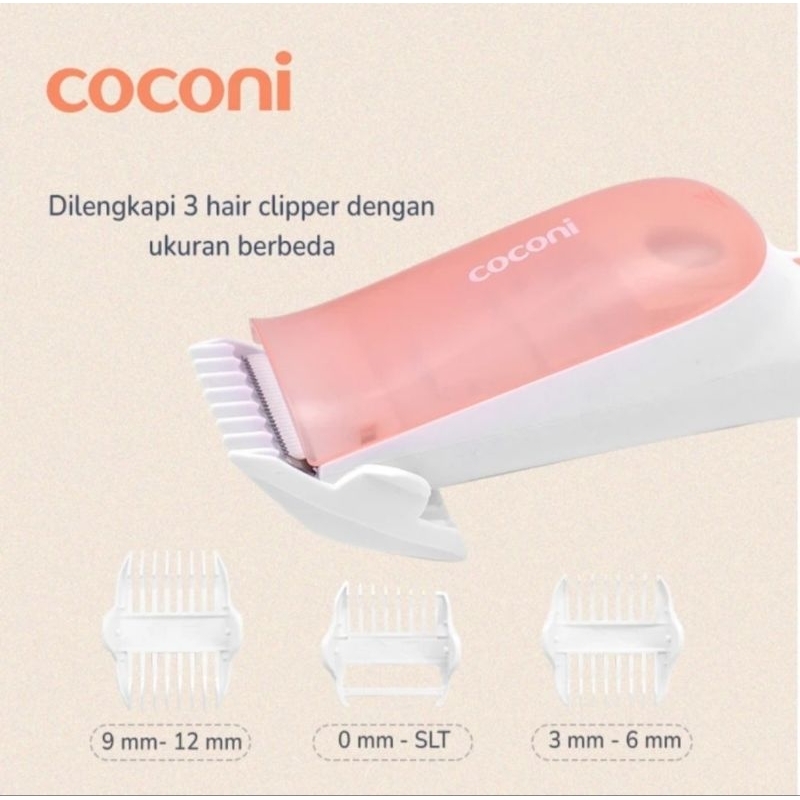 COCONI No Mess Vacuum Baby Hair Clipper / Alat Cukur Rambut Bayi  Dewasa