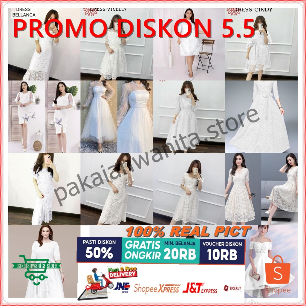 COD - BAJU DRESS PANJANG ELEGAN MODERN PESTA NATAL KOREA - Dress Formal Pesta Tahun Baru Paskah Imle