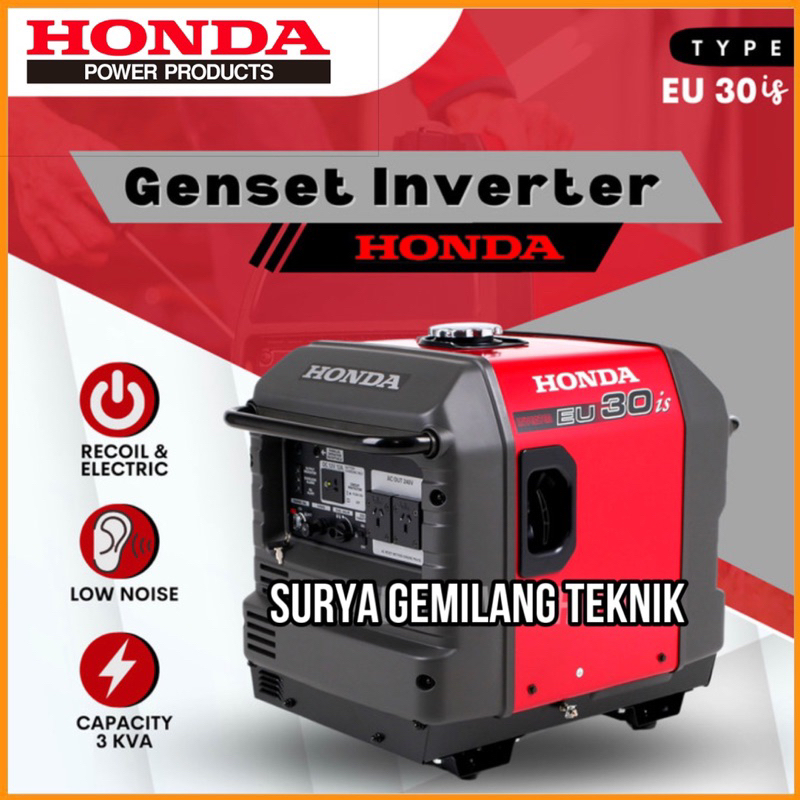 Genset Honda Inverter Silent Eu 30is Generator Bensin Honda Eu 30 is
