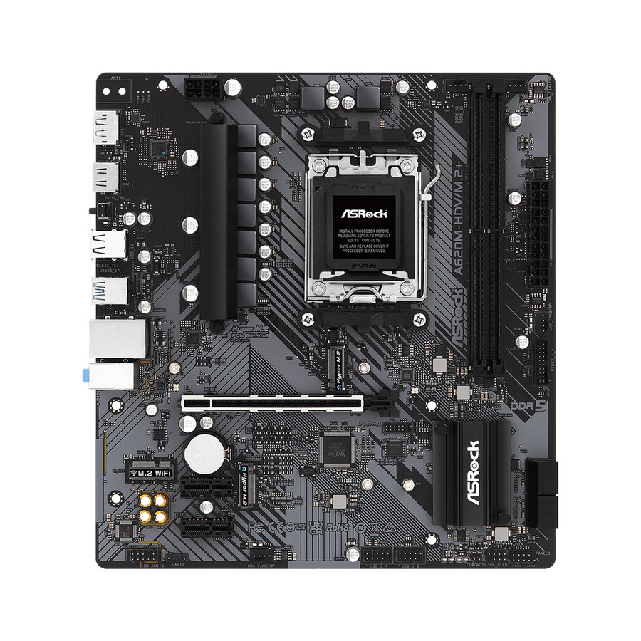 ASRock A620M-HDV/M.2+ (AM5, AMD A620, DDR5, USB3.2, SATA3)