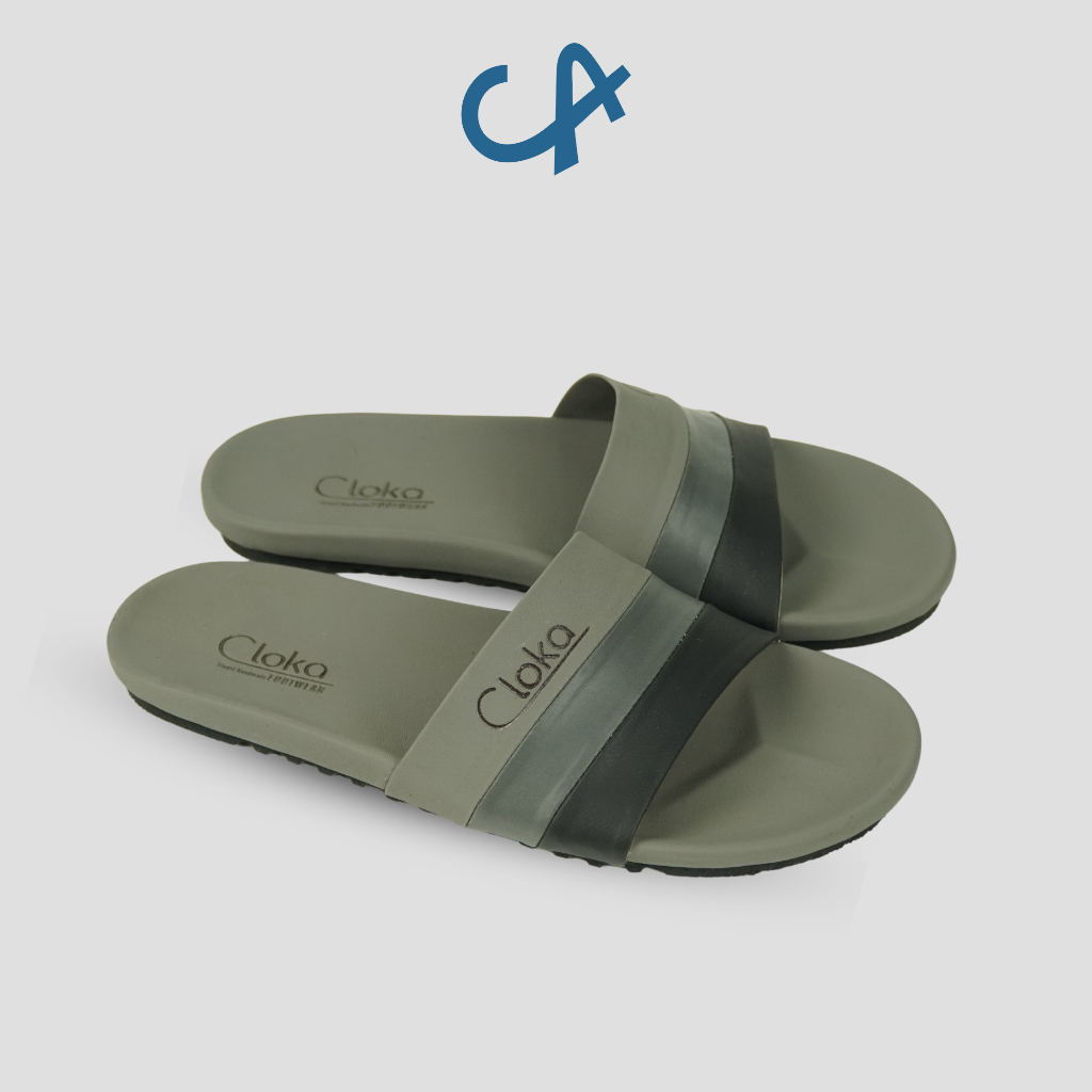 Sandal Selop Pria Kasual Santai Sendal Slide Slop Cowok Size Jumbo Flipflops Big Size Cloka Enea