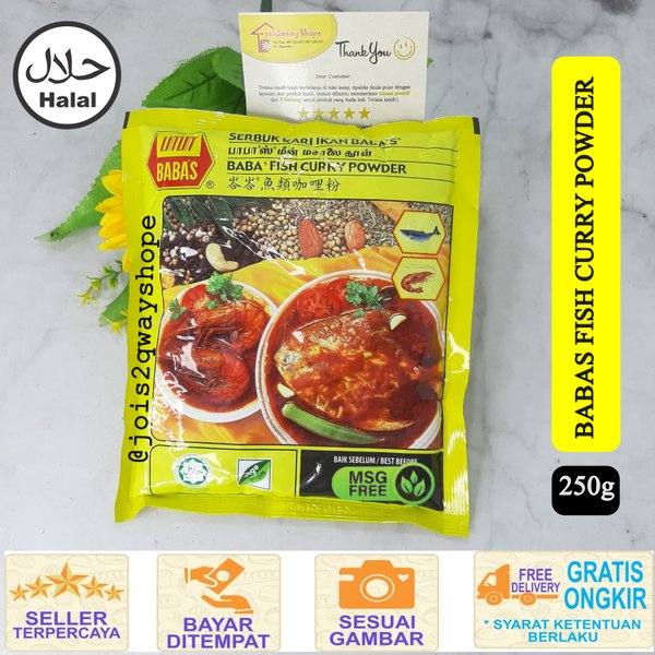 

KARI IKAN BABA'S 250G / FISH CURRY POWDER / SERBUK KARI IKAN