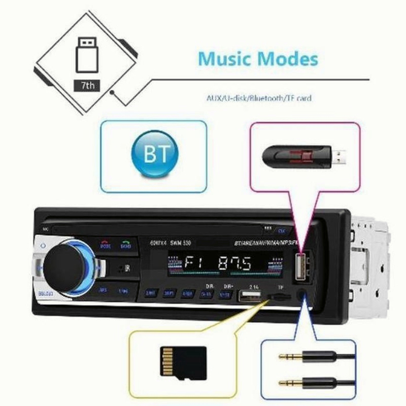 WTW11 Tape Audio Mobil Multifungsi Pemutar MP3 Player Bluetooth FM Radio Tip Mobil Car Audio Musik