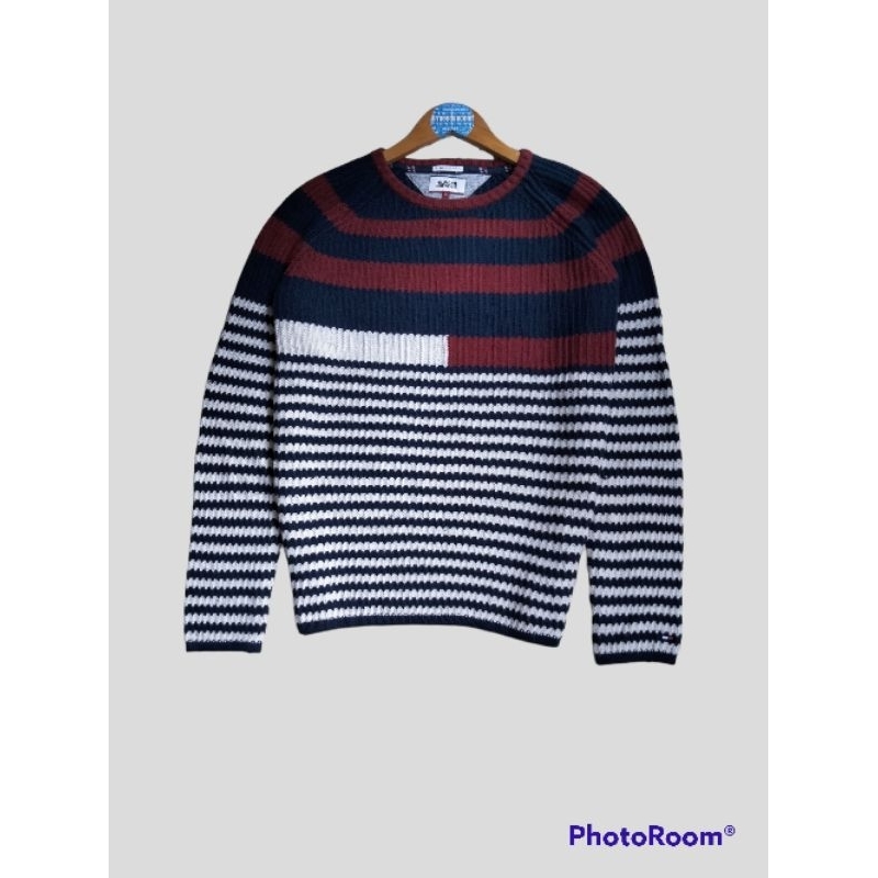 SWEATER RAJUT TOMMY HILFIGER KNITWEAR PRIA WANITA VINTAGE SWEATER SECOND
