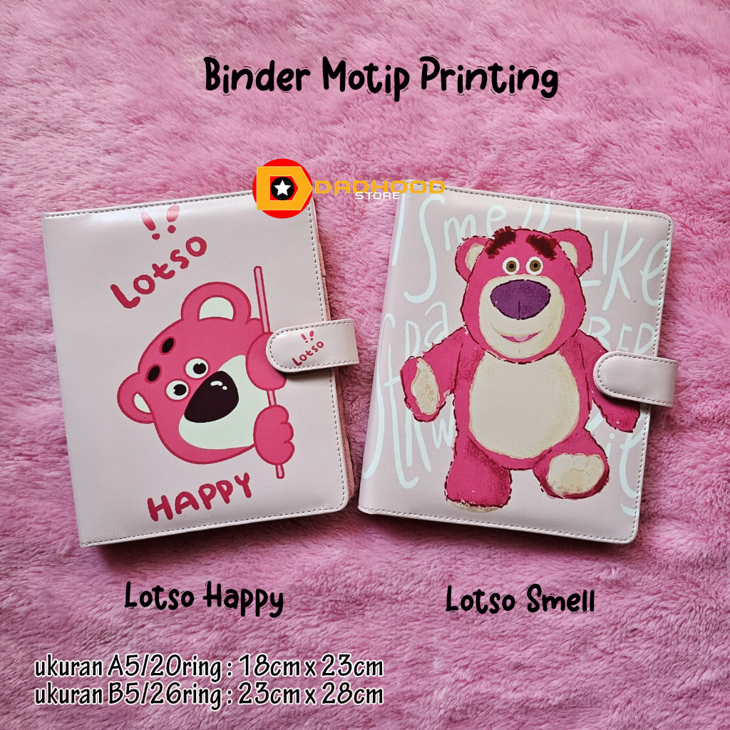 

Binder Printing Motip Lotso, tersedia ukuran A5 20 holes & B5 26 holes