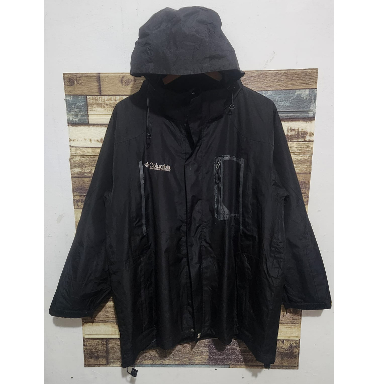 Columbia Titanium Goretex Outdoor Gorpcore Jacket Black Original ( Size XL )