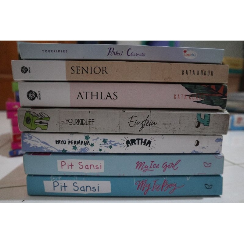 Obral Murah Novel Preloved/Novel Bekas Series Wattpad "My Ice Boy, My Ice Girl, Artha, Einstein, Ath